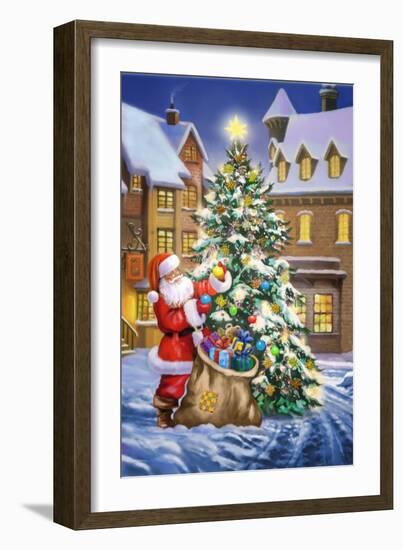 Santa-Art House Design-Framed Giclee Print