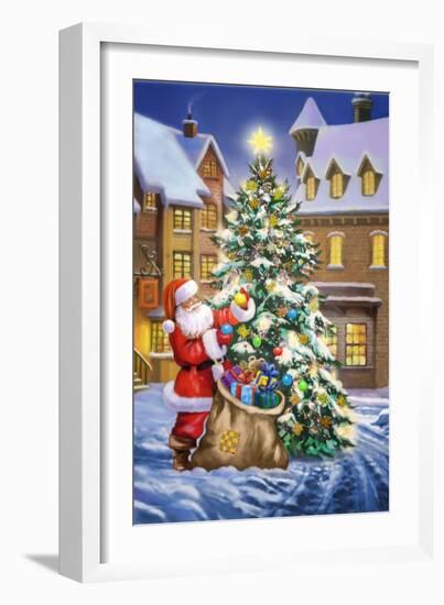 Santa-Art House Design-Framed Giclee Print