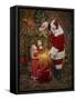 Santa-Santa’s Workshop-Framed Stretched Canvas