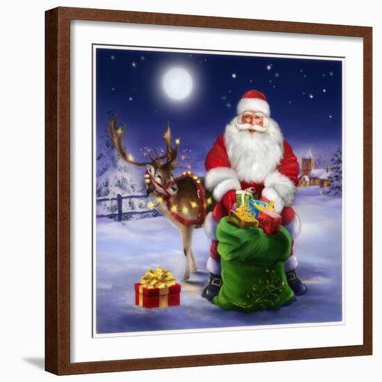 Santa-Art House Design-Framed Giclee Print