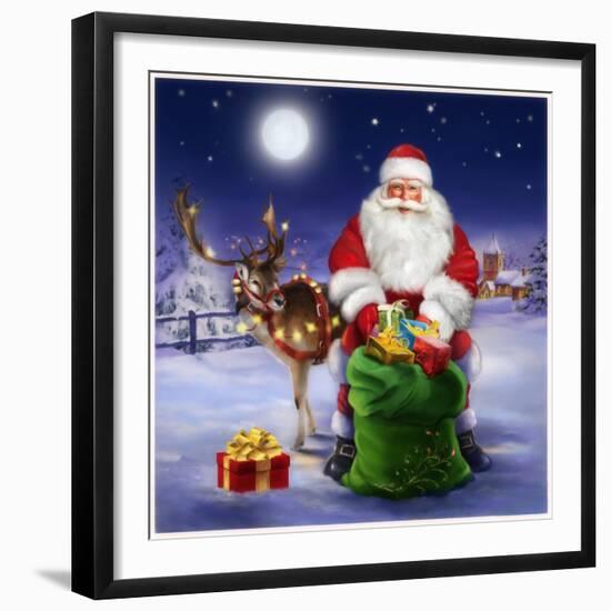 Santa-Art House Design-Framed Giclee Print