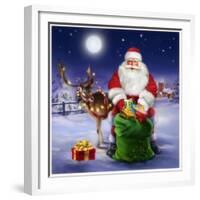 Santa-Art House Design-Framed Giclee Print