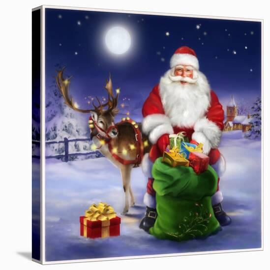 Santa-Art House Design-Stretched Canvas