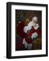 Santa-Santa’s Workshop-Framed Giclee Print