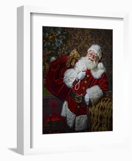 Santa-Santa’s Workshop-Framed Giclee Print