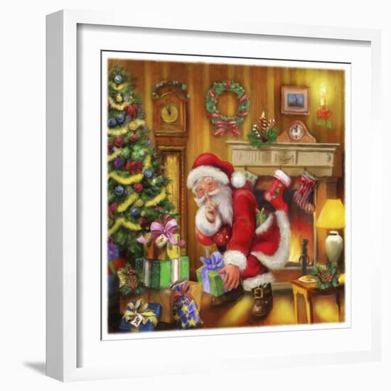 Santa-Art House Design-Framed Giclee Print