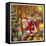 Santa-Art House Design-Framed Stretched Canvas