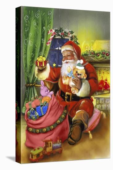 Santa-Art House Design-Stretched Canvas