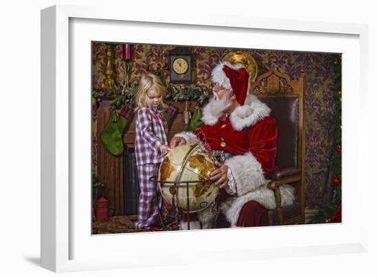 Santa-Santa’s Workshop-Framed Giclee Print