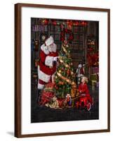 Santa-Santa’s Workshop-Framed Giclee Print