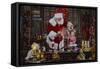 Santa-Santa’s Workshop-Framed Stretched Canvas