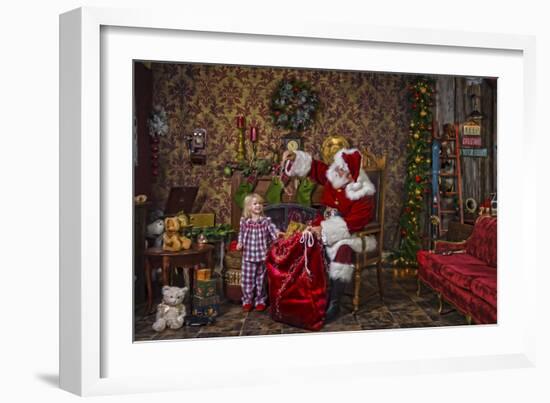 Santa-Santa’s Workshop-Framed Giclee Print