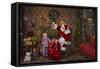 Santa-Santa’s Workshop-Framed Stretched Canvas