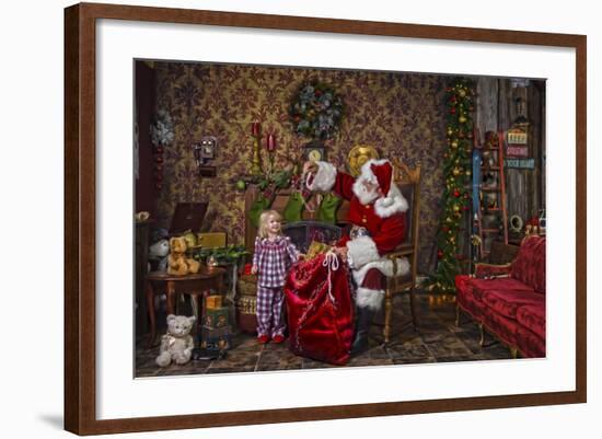 Santa-Santa’s Workshop-Framed Giclee Print