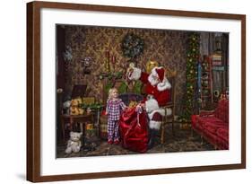 Santa-Santa’s Workshop-Framed Giclee Print