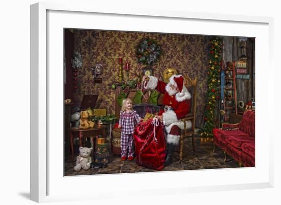 Santa-Santa’s Workshop-Framed Giclee Print