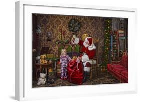 Santa-Santa’s Workshop-Framed Giclee Print