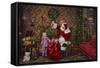 Santa-Santa’s Workshop-Framed Stretched Canvas