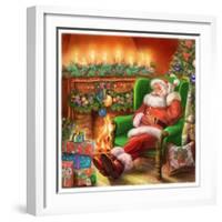 Santa-Art House Design-Framed Giclee Print