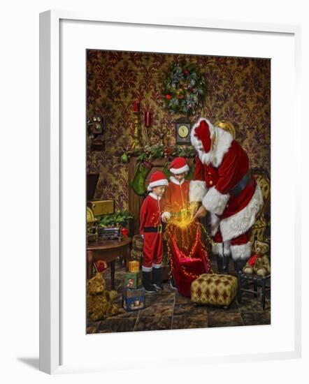 Santa-Santa’s Workshop-Framed Giclee Print