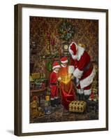 Santa-Santa’s Workshop-Framed Giclee Print