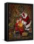 Santa-Santa’s Workshop-Framed Stretched Canvas