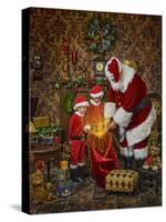 Santa-Santa’s Workshop-Stretched Canvas