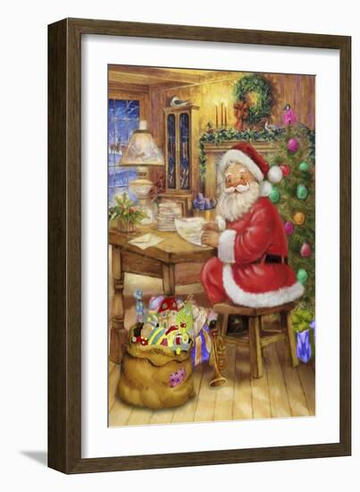 Santa-Art House Design-Framed Giclee Print