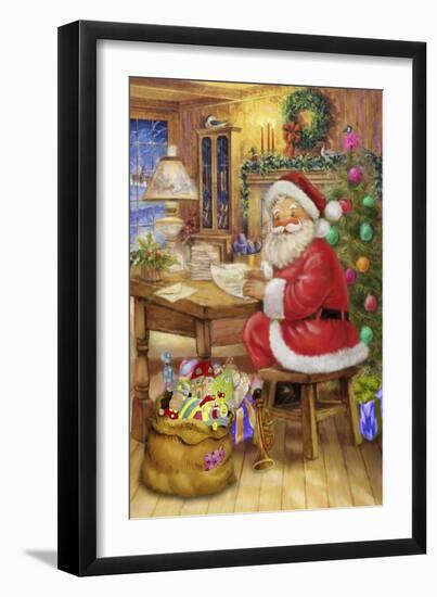 Santa-Art House Design-Framed Giclee Print