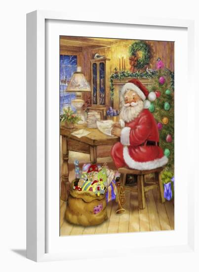 Santa-Art House Design-Framed Giclee Print