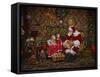 Santa-Santa’s Workshop-Framed Stretched Canvas