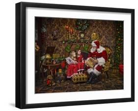 Santa-Santa’s Workshop-Framed Giclee Print