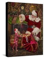 Santa-Santa’s Workshop-Stretched Canvas