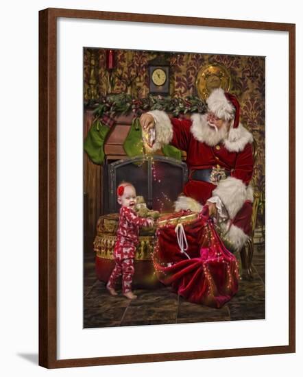 Santa-Santa’s Workshop-Framed Giclee Print