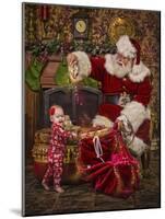 Santa-Santa’s Workshop-Mounted Giclee Print