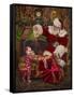 Santa-Santa’s Workshop-Framed Stretched Canvas