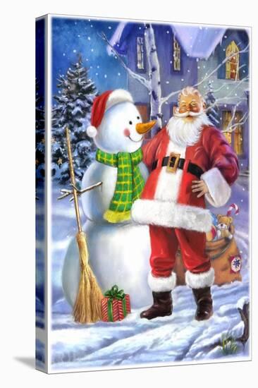 Santa-Art House Design-Stretched Canvas