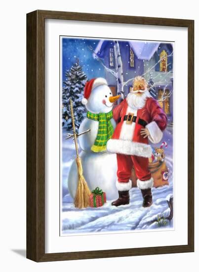 Santa-Art House Design-Framed Giclee Print