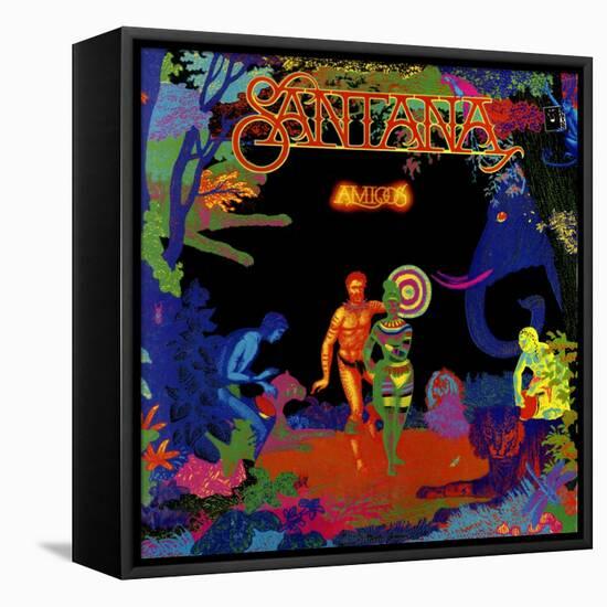 Santana: Amigos-null-Framed Stretched Canvas