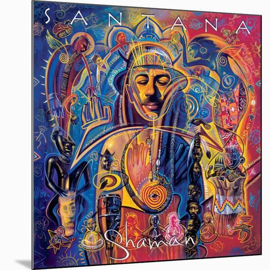 Santana: Shaman-null-Mounted Poster