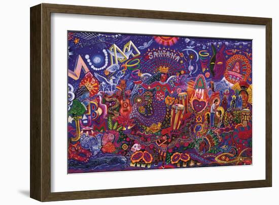 Santana: Supernatural-null-Framed Premium Giclee Print