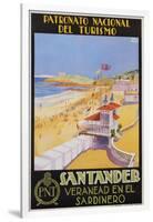 Santander Veranead En El Sardinero Poster-null-Framed Giclee Print