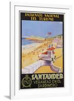 Santander Veranead En El Sardinero Poster-null-Framed Giclee Print