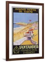 Santander Veranead En El Sardinero Poster-null-Framed Giclee Print