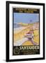 Santander Veranead En El Sardinero Poster-null-Framed Giclee Print