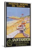 Santander Veranead En El Sardinero Poster-null-Stretched Canvas