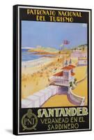 Santander Veranead En El Sardinero Poster-null-Framed Stretched Canvas