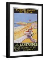 Santander Veranead En El Sardinero Poster-null-Framed Giclee Print