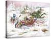 Santas 1909 Ford-Peggy Abrams-Stretched Canvas