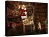 Santas Dogs-Santa’s Workshop-Stretched Canvas